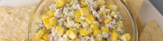 Ceviche de Pescado con Elote