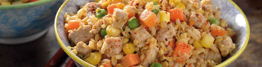 Arroz frito tipo Oriental