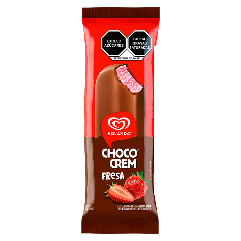 Chococrem Fresa c/Chocolate - Prakticongelados