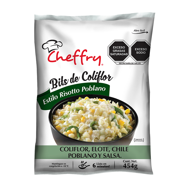 Bits de Coliflor estilo Risotto Poblano