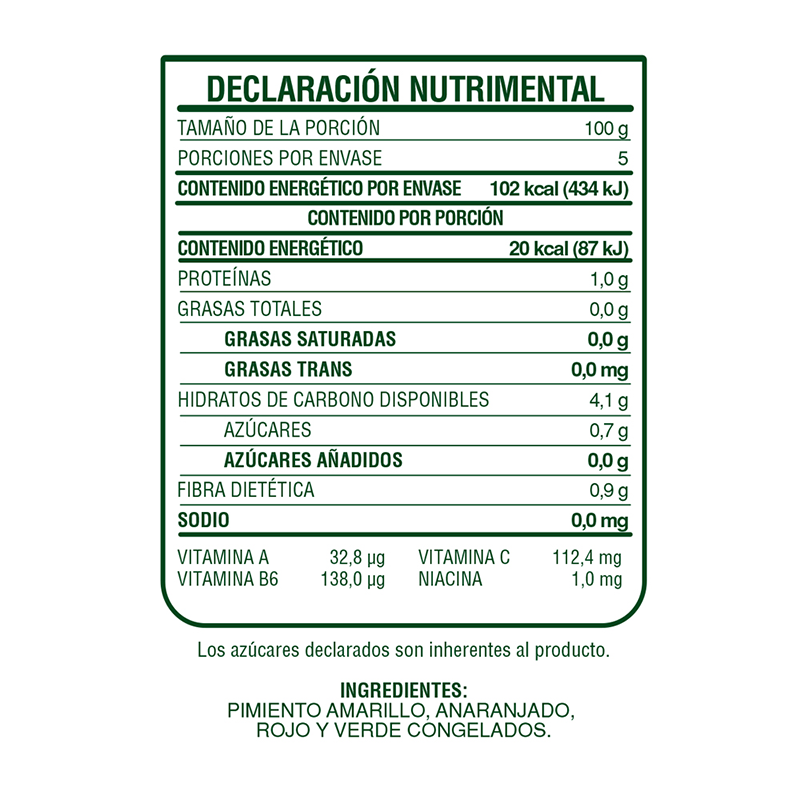 Mezcla Pimientos - Prakticongelados