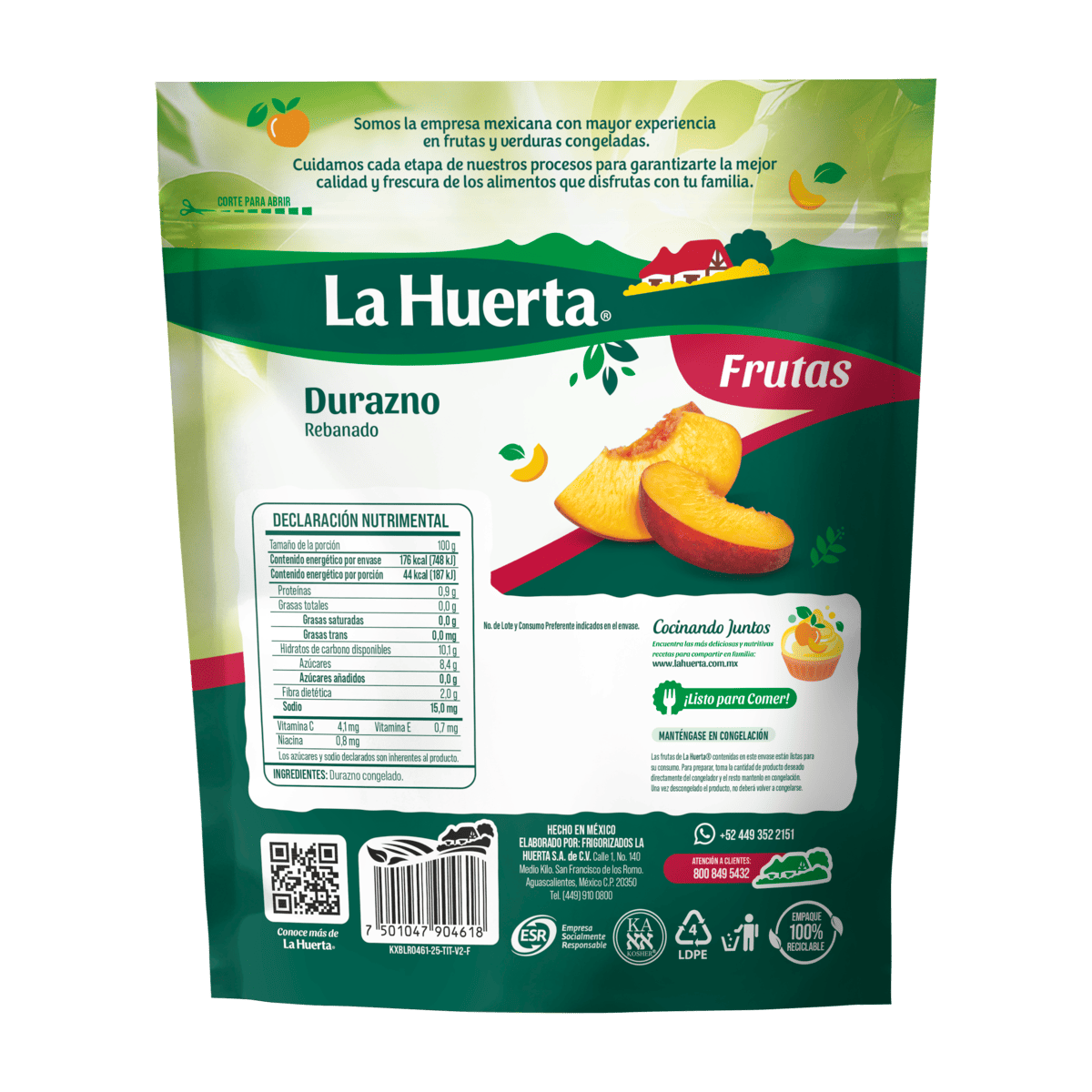 Durazno - Prakticongelados