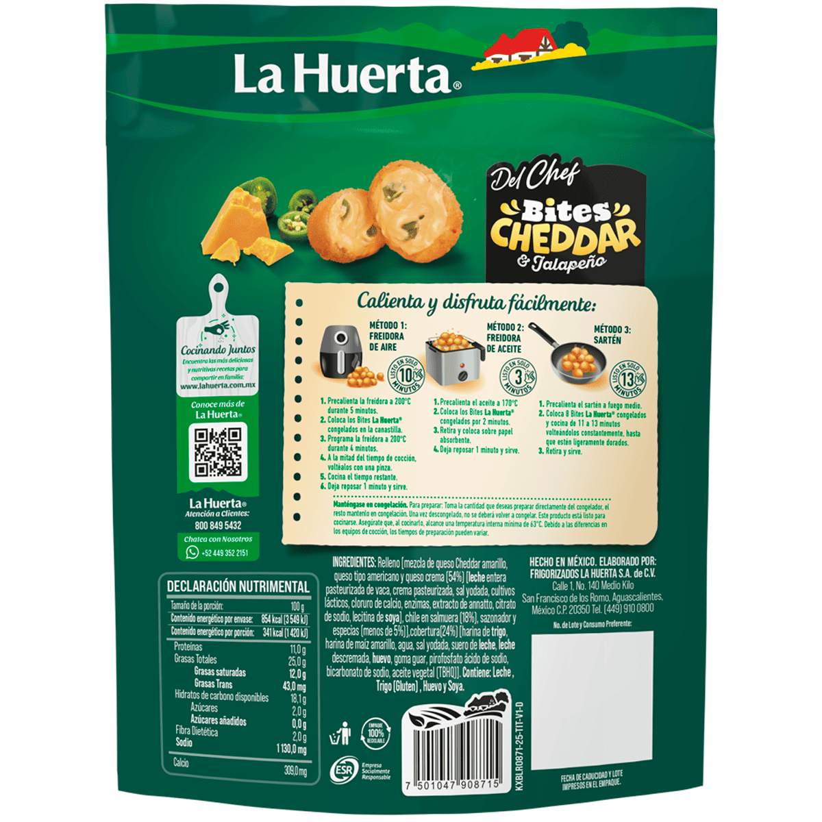 Bites Cheddar & Jalapeño - Prakticongelados