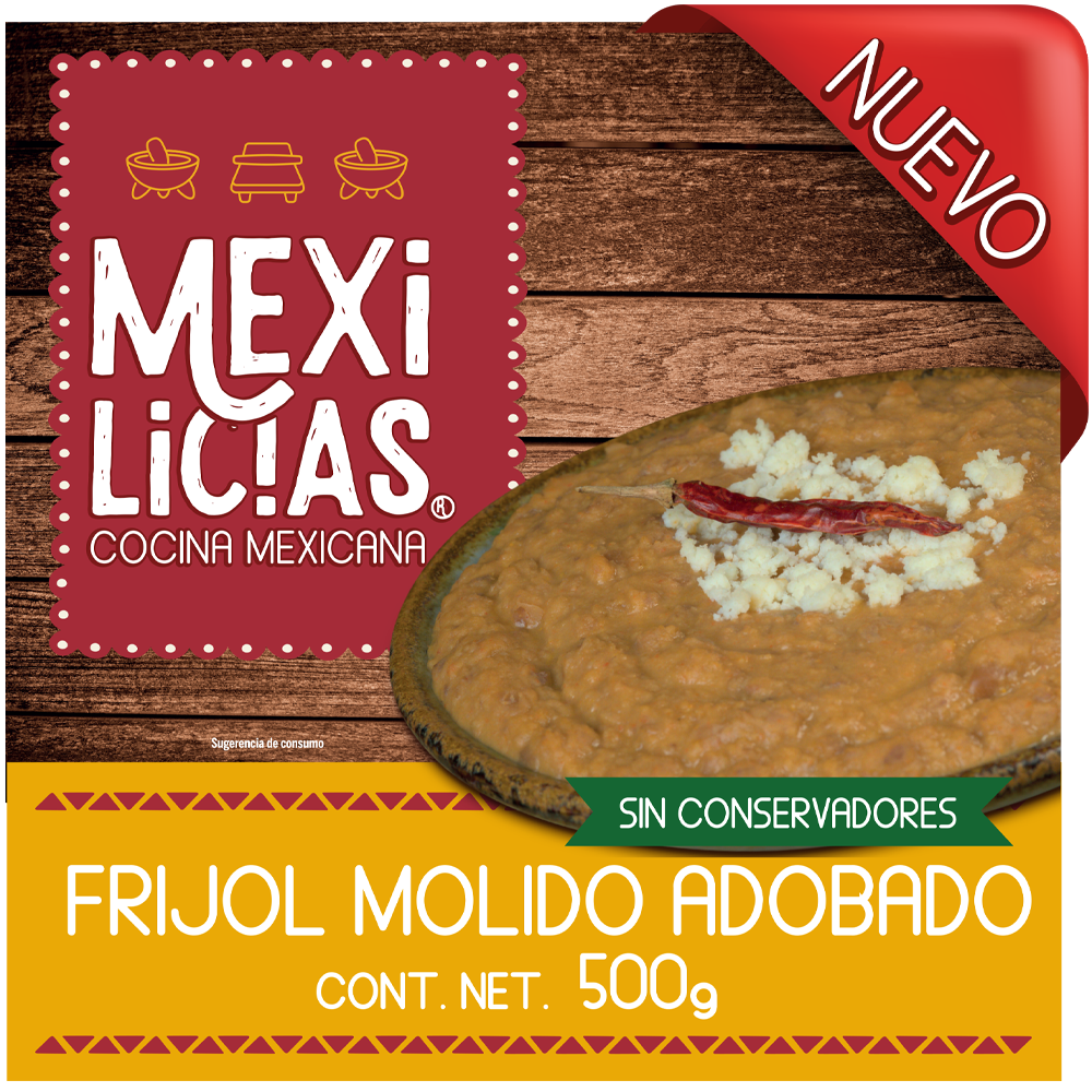 Frijol Molido Adobado - Prakticongelados