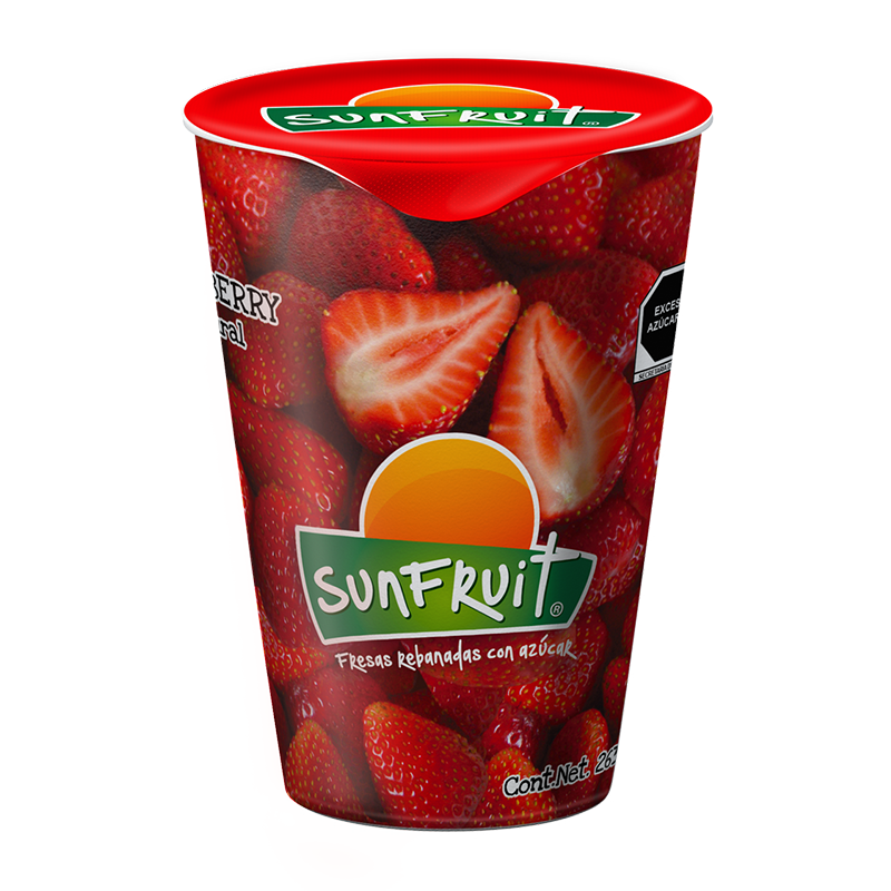 Fresa Rebanada Azucarada - Prakticongelados