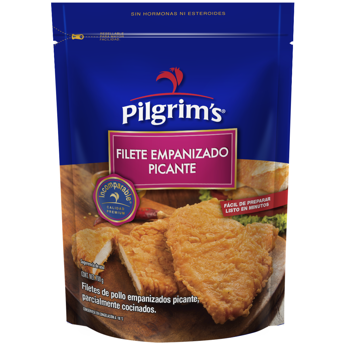 Filete de Pollo Empanizado Picante - Prakticongelados