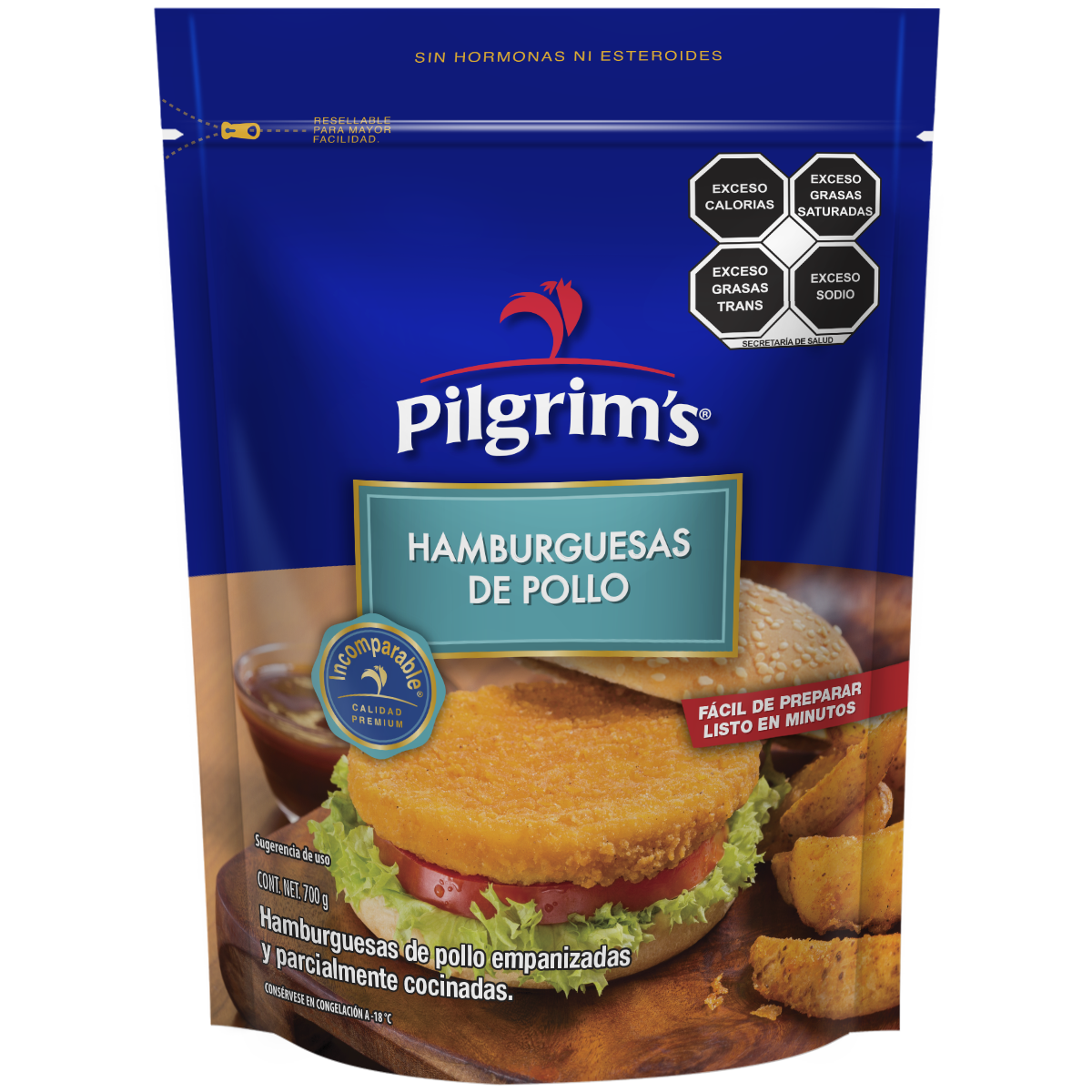 Hamburguesa de Pechuga de Pollo