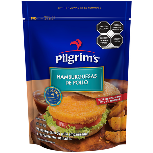 Hamburguesa de Pechuga de Pollo - Prakticongelados
