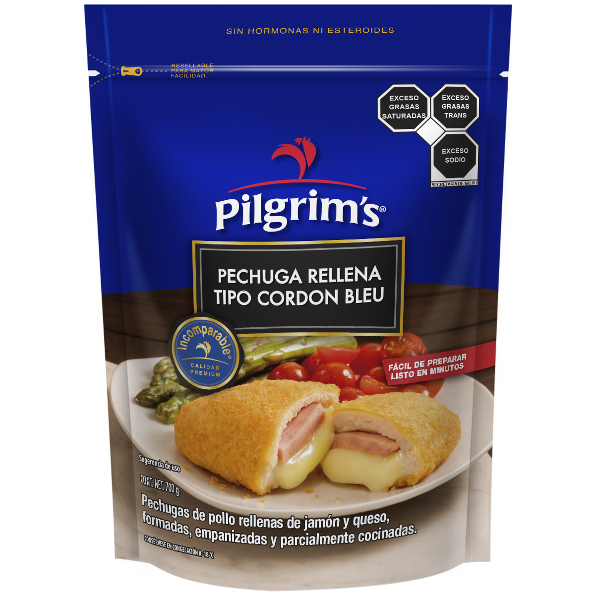 Pechuga Rellena Cordon Bleu - Prakticongelados