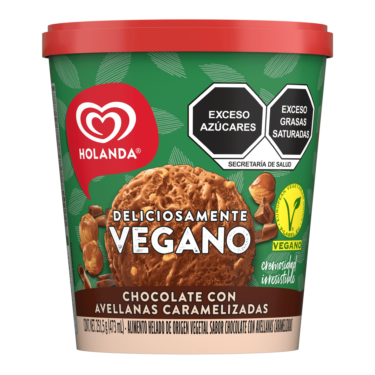 Helado Chocoavellana Vegano
