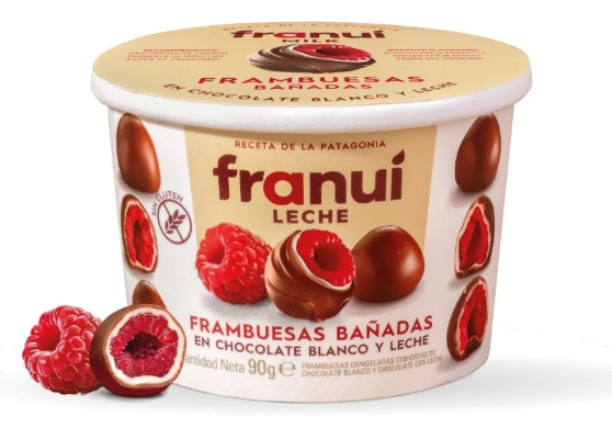 Frambuesa con Chocolate Leche 18/90g FR