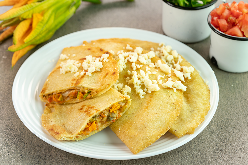 Quesadillas de Flor  de Calabaza