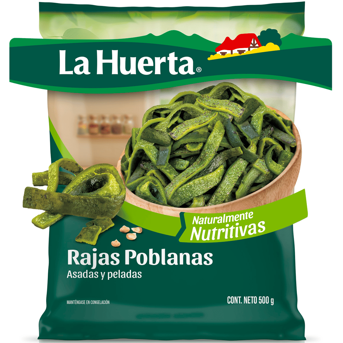 Rajas Poblanas - Prakticongelados