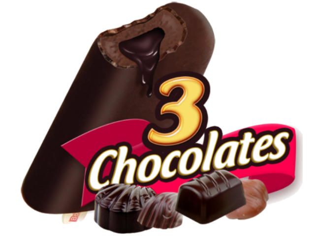 Paletas Tres Chocolates